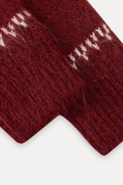 Fair Isle Button-Down Cardigan