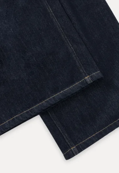 Wide-Leg Dark Wash Jeans