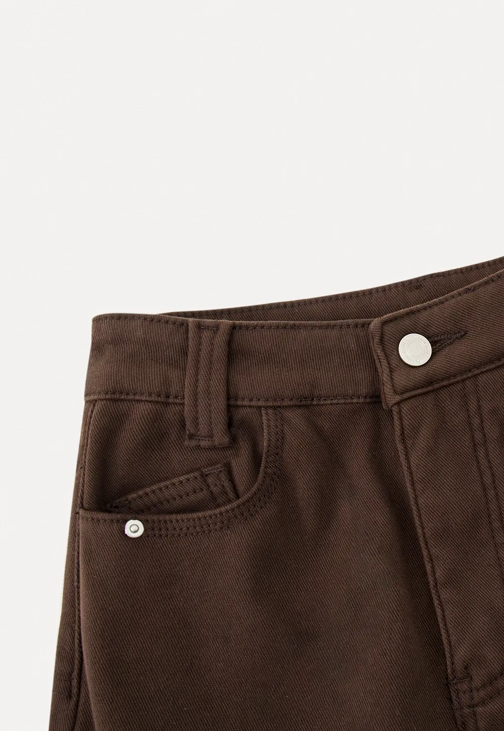 Soft Cotton Wide-Leg Pants with Button Detail