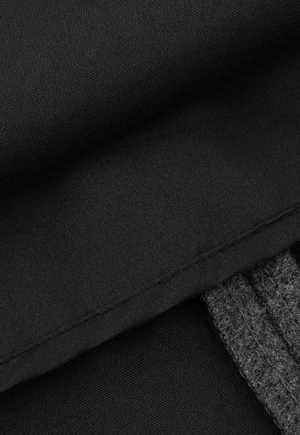 Wool Belted A-Line Mini Skirt in Charcoal