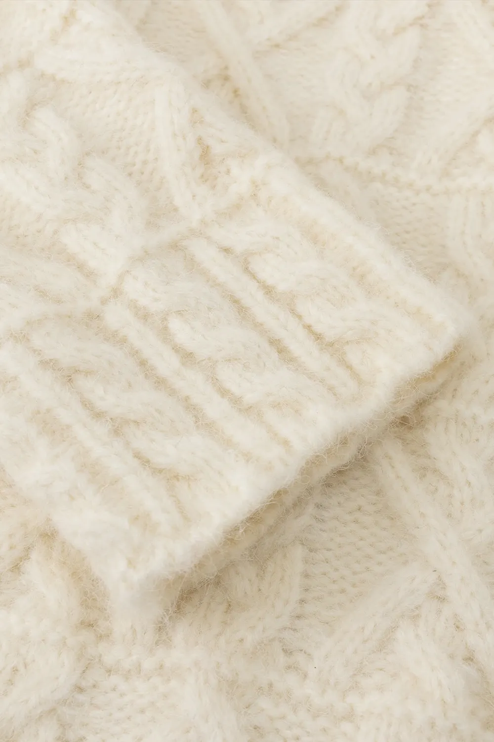 Cable Knit Diamond Pattern Sweater