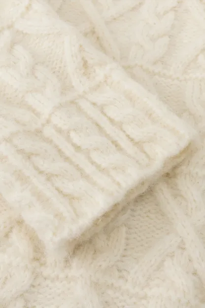 Cable Knit Diamond Pattern Sweater