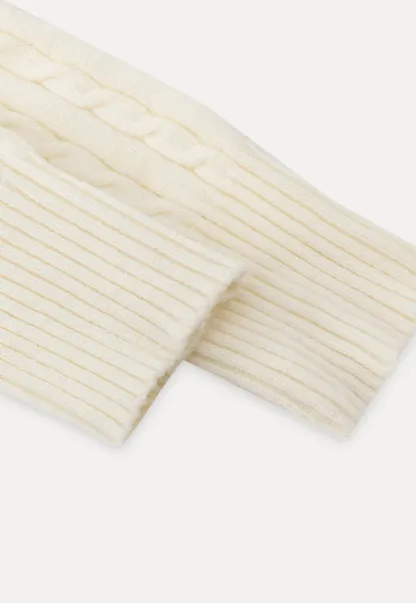 Soft Ribbed Knit Sweater with Cropped Fit