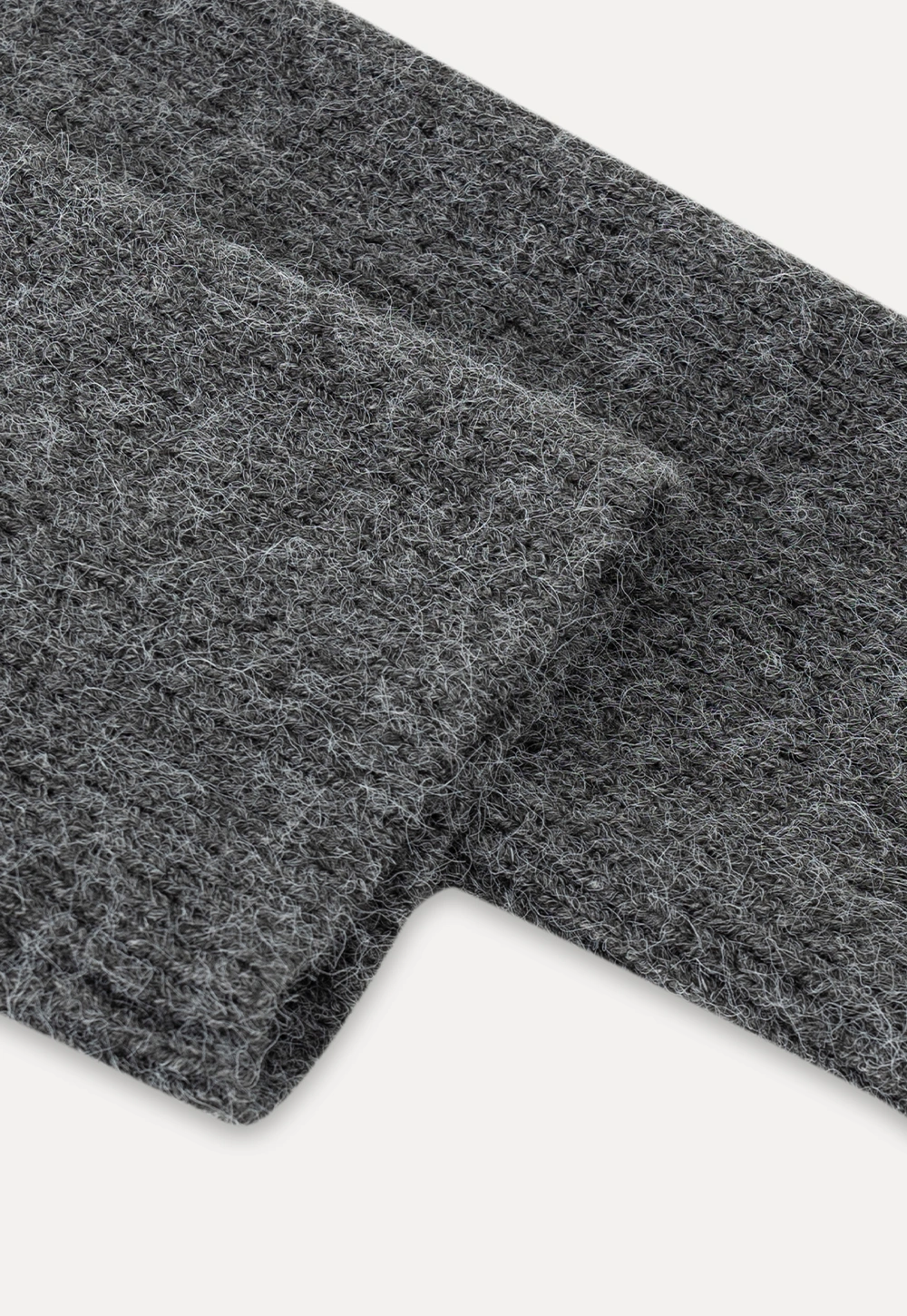 Patterned Sweater Cardigan with Fur Trim