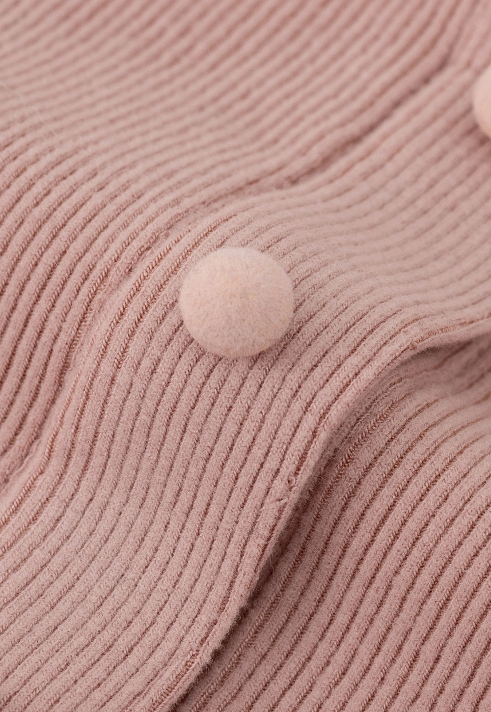 Elegant Ribbed Top with Button Detailing