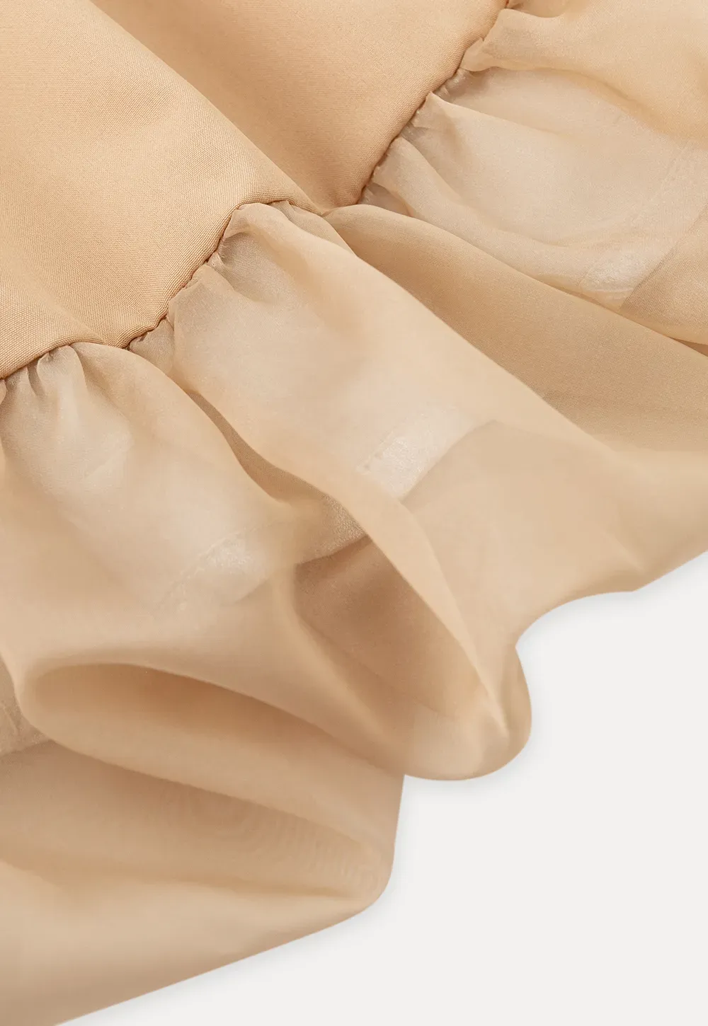 Bubble Hem Organza Skirt
