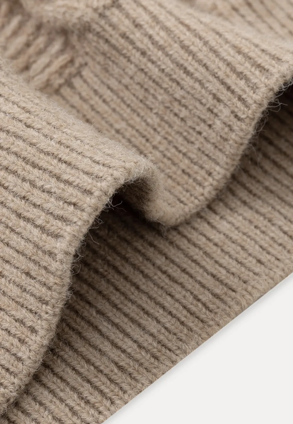Cable Knit Sleeveless Turtleneck Sweater