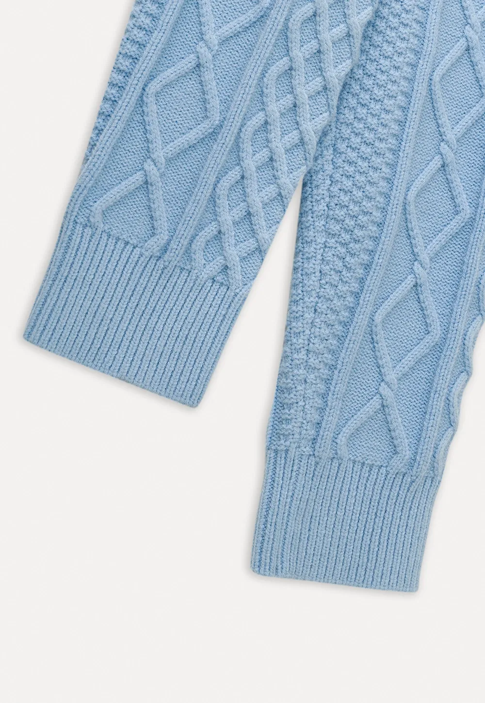 Cable Knit Cropped Cardigan