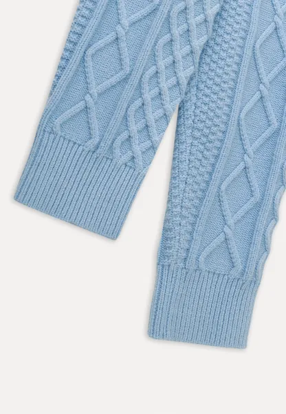 Cable Knit Cropped Cardigan