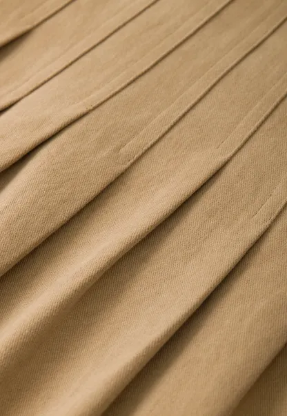 Elegant High-Waisted Pleated Skirt