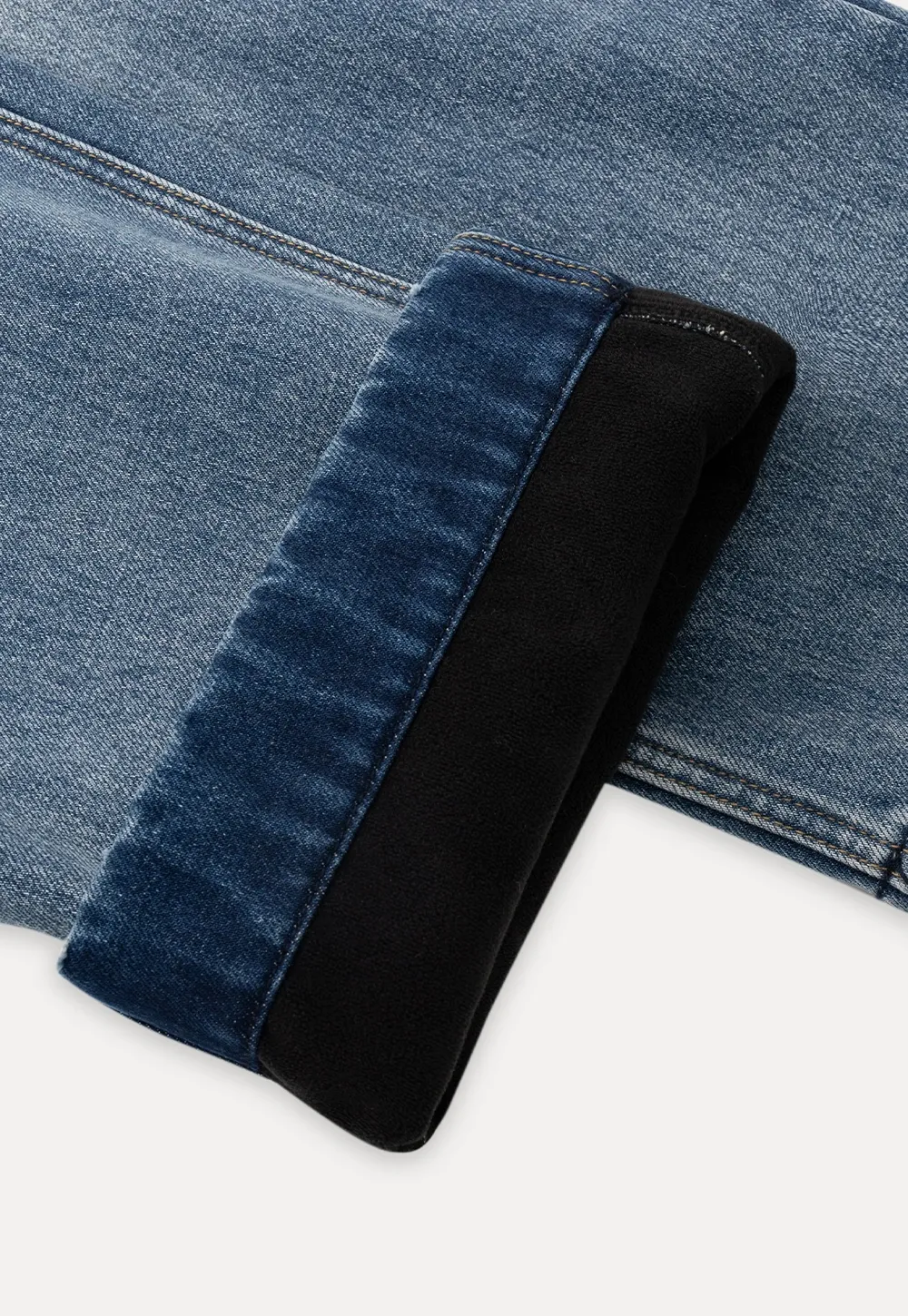 Women Wide-Leg High-Waisted Denim Jeans