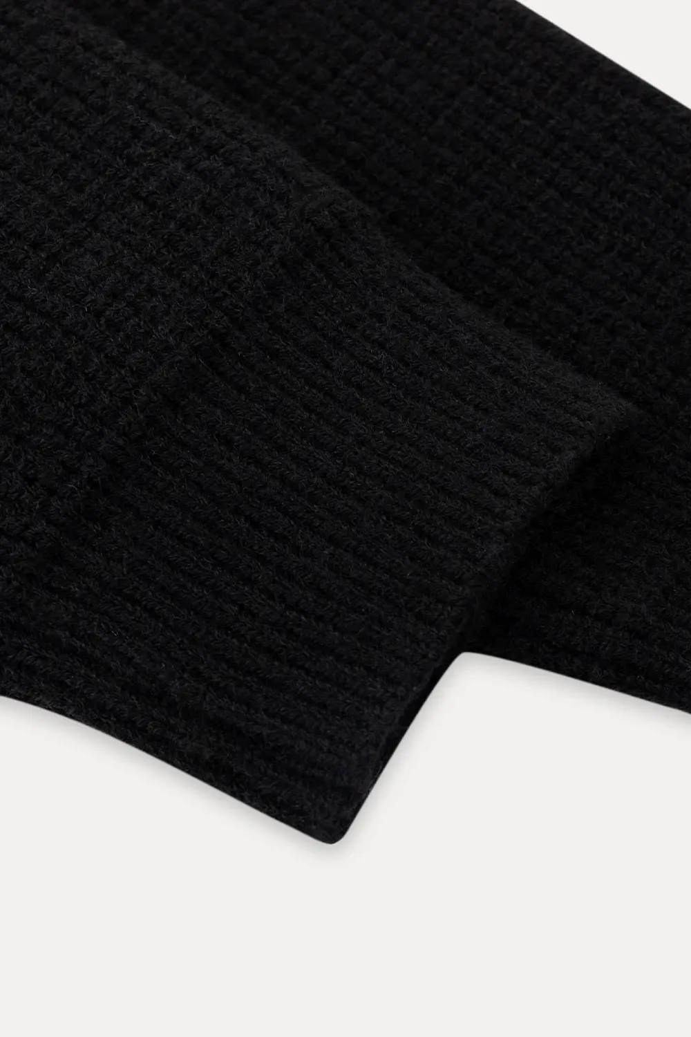 Faux Fur Hooded Cable Knit Sweater