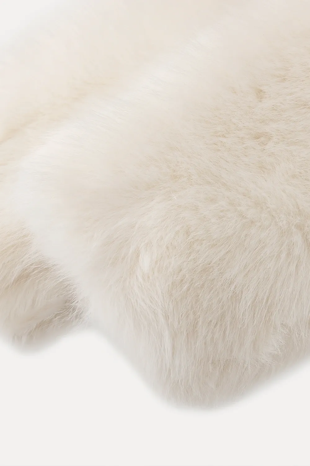 Plush Faux Fur Jacket Buttons