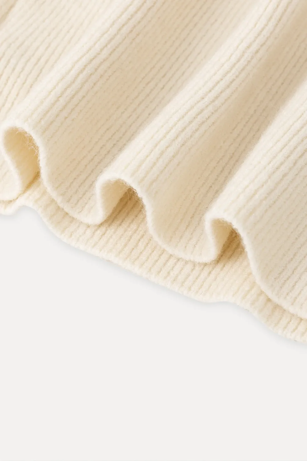 Off-Shoulder Cable Knit Waist-Cinching Dress