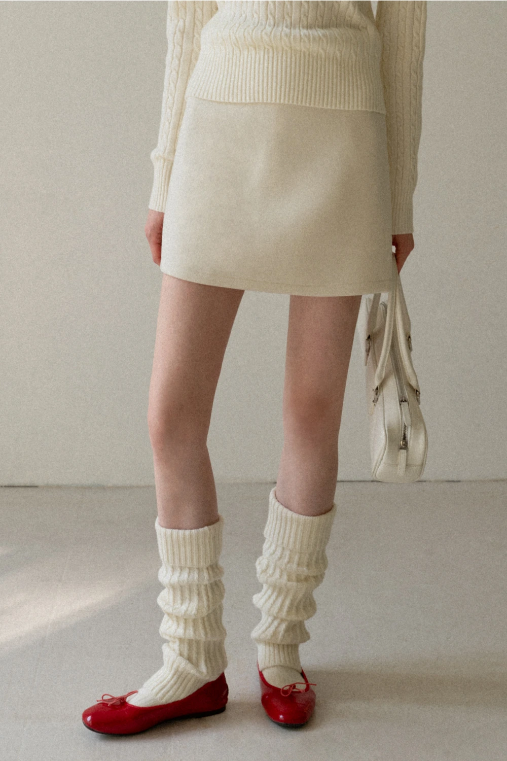 Basic A-Line Wool Skirt