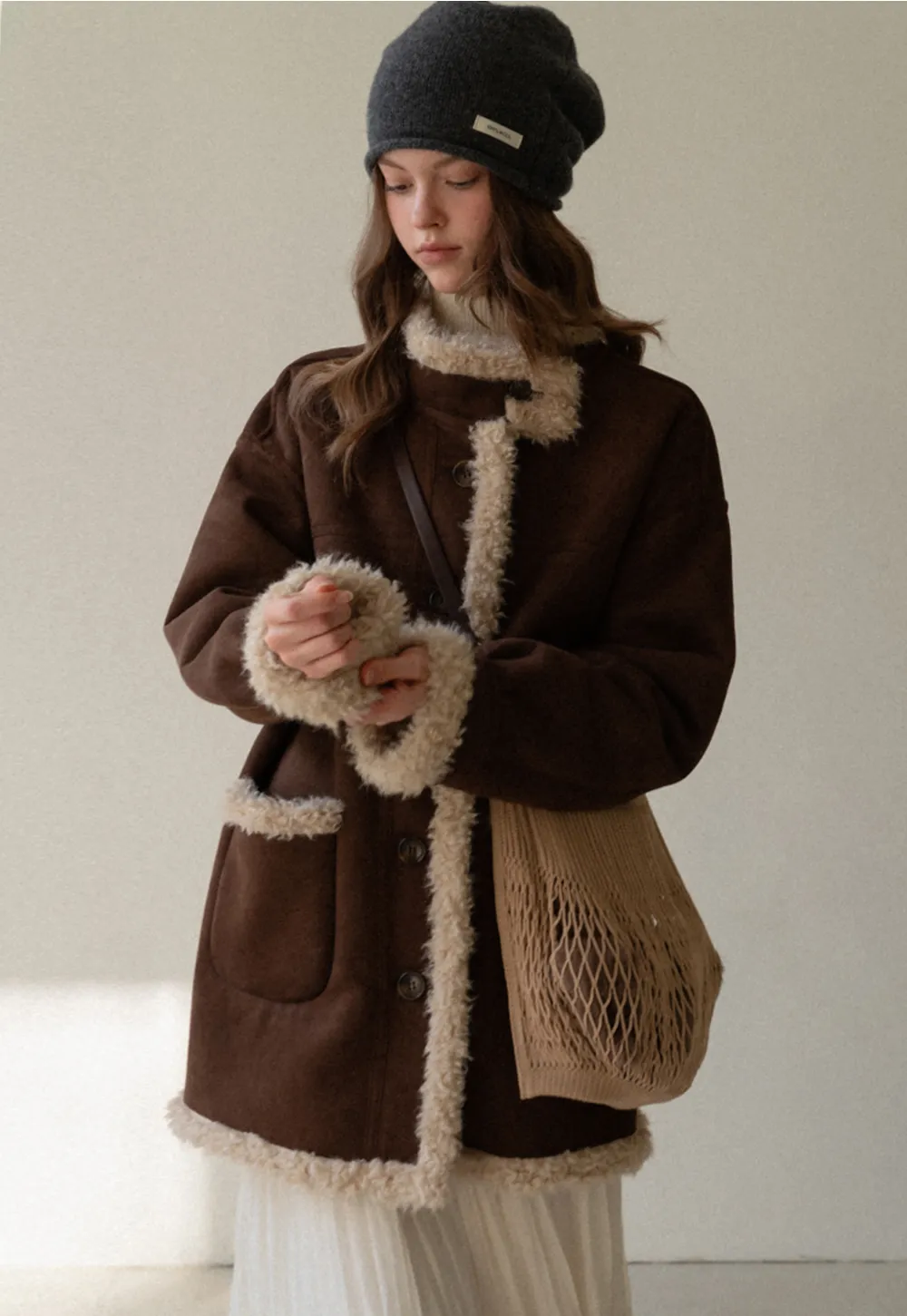 Tiered Crinkle Maxi Skirt