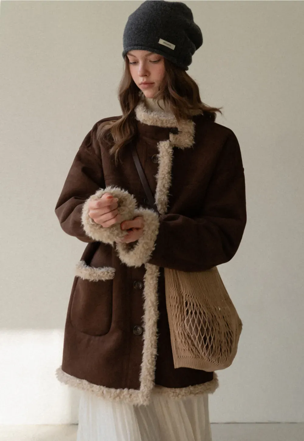 Tiered Crinkle Maxi Skirt