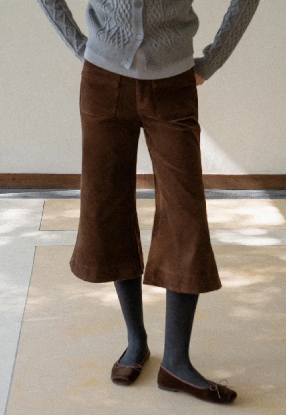 Women Corduroy Wide Leg Pants