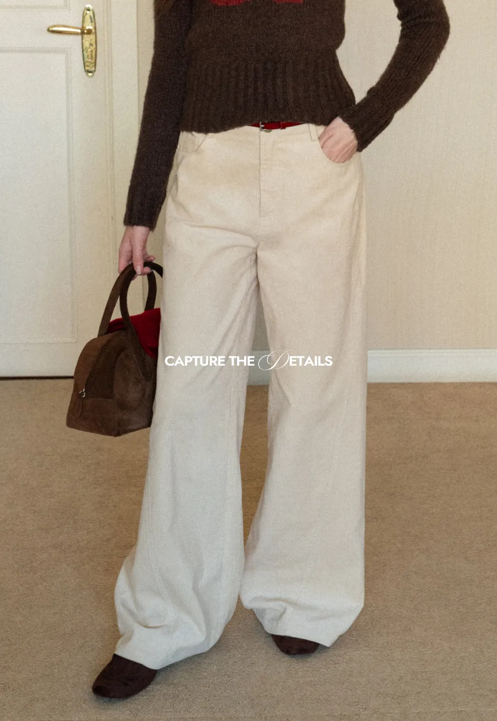 Wide-Leg Corduroy Pants