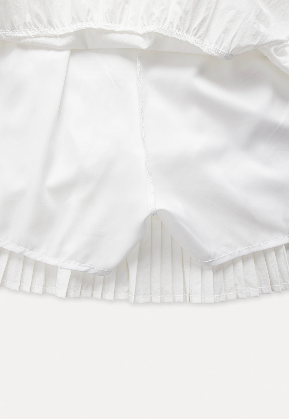 White Collared Button-Up Top
