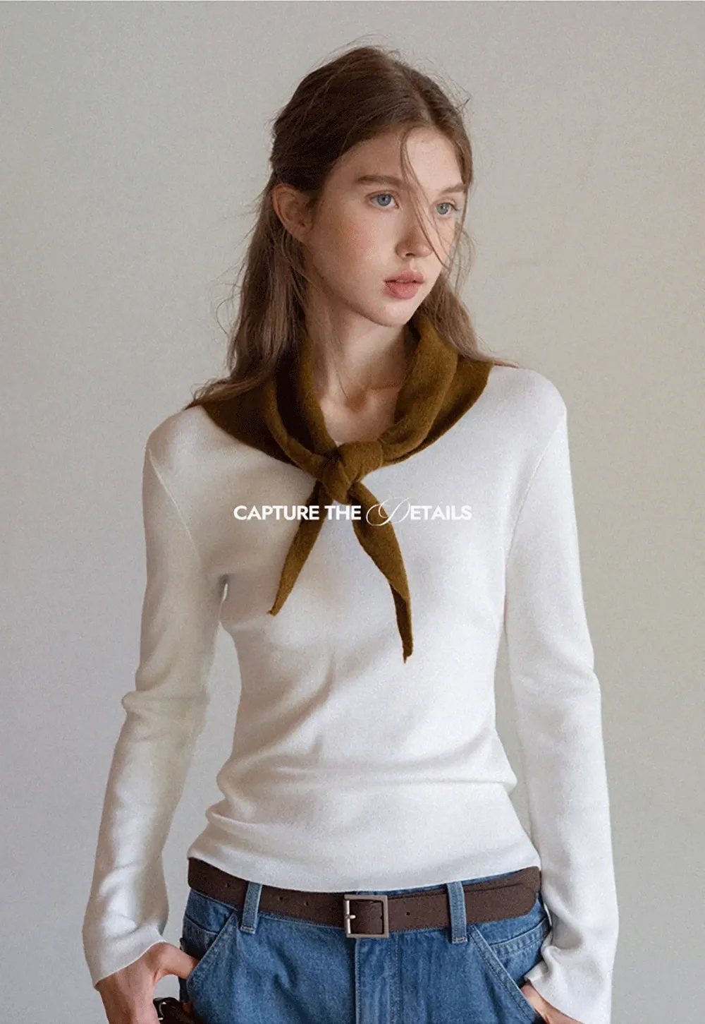 Triangle Versatile Knit Scarf and Shawl