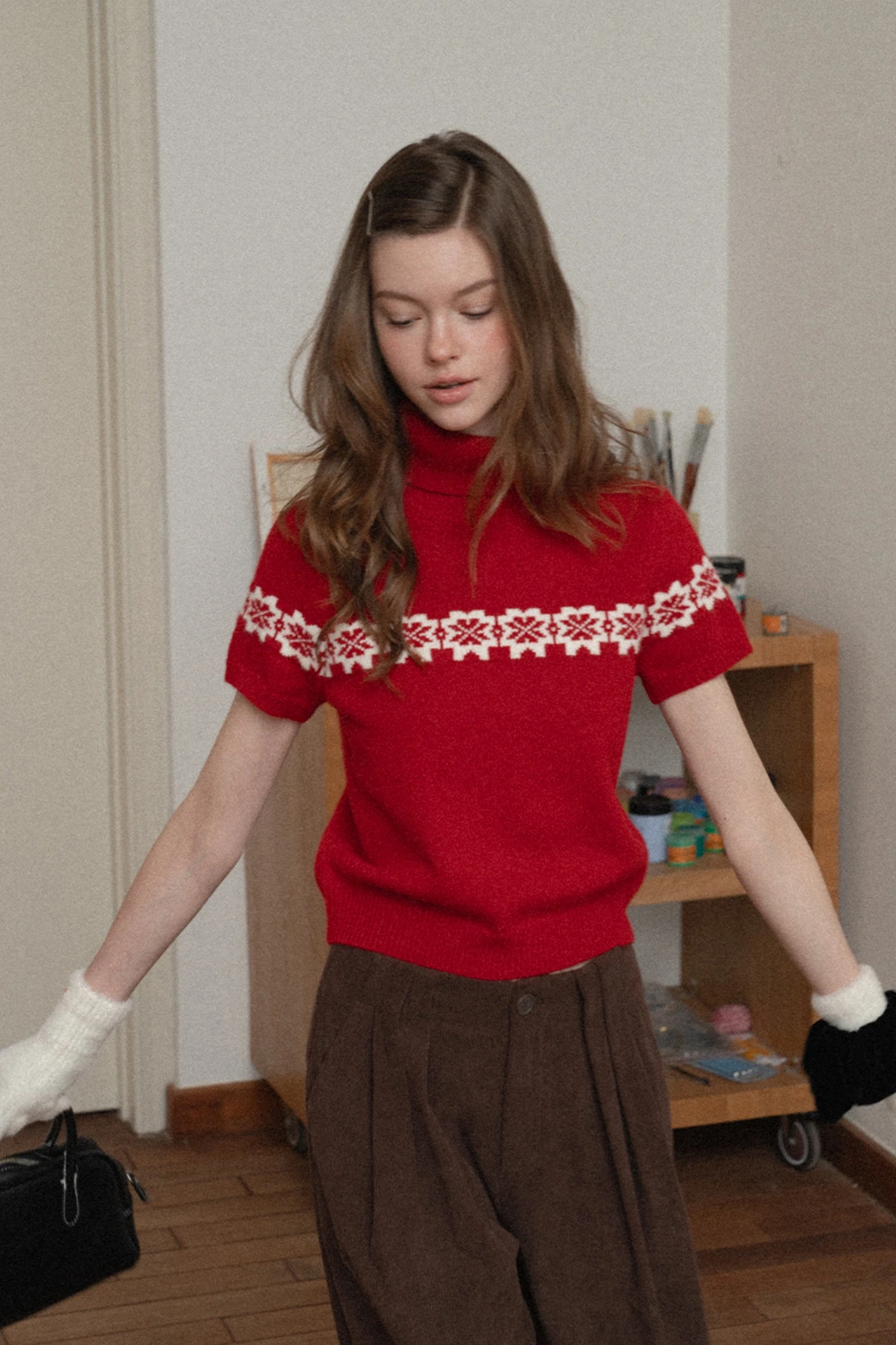 Fair Isle Sweater & Cardigan Set
