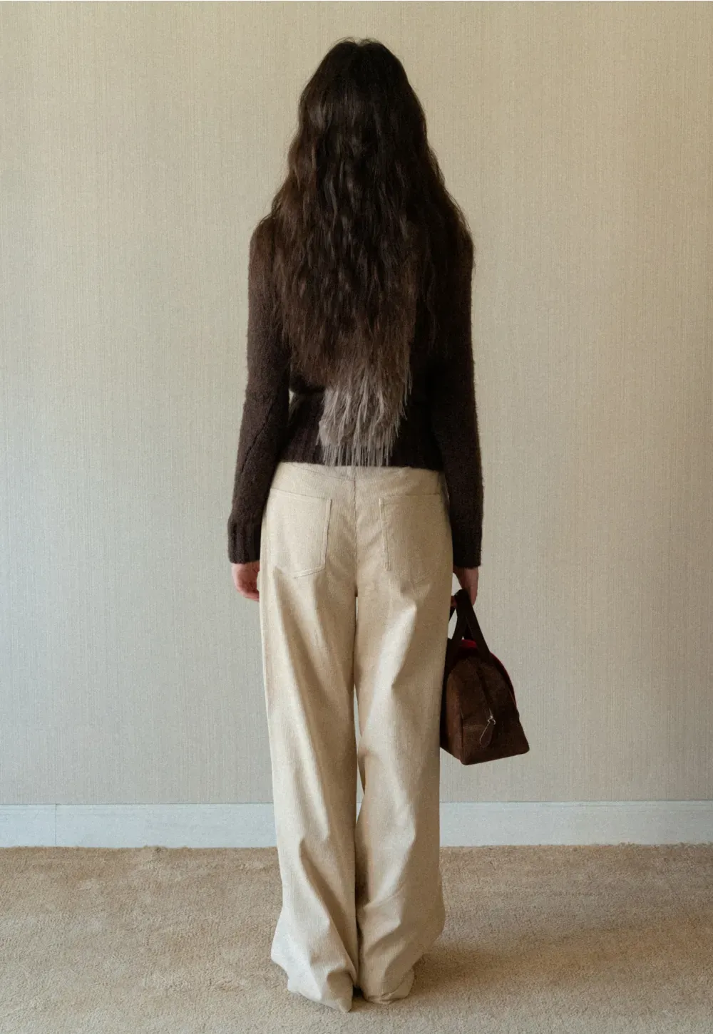 Wide-Leg Corduroy Pants