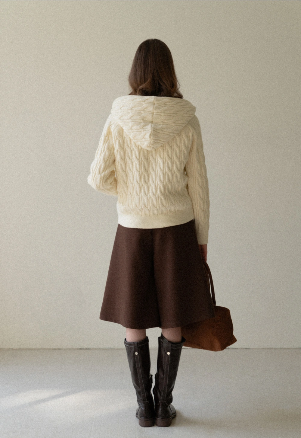 Flowy Skirt-Style Wide-Leg Cropped Trousers