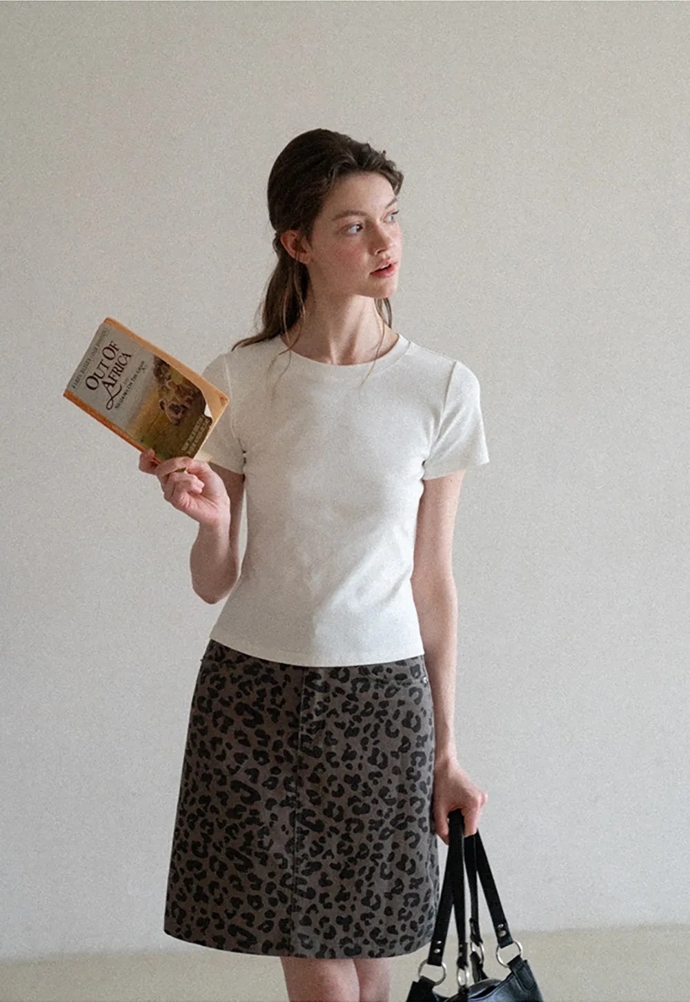 Short sleeve tshirt with lace back detail