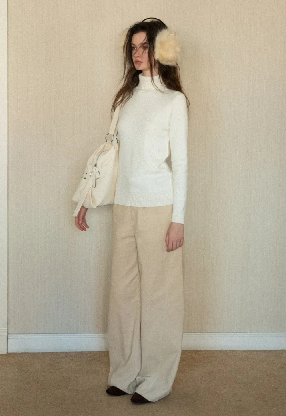 Wide-Leg Corduroy Pants