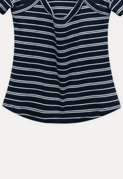 Women's Halter Neck Faux Two-Piece Top