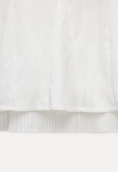 Women's Sleeveless Pleated Hem Blouse