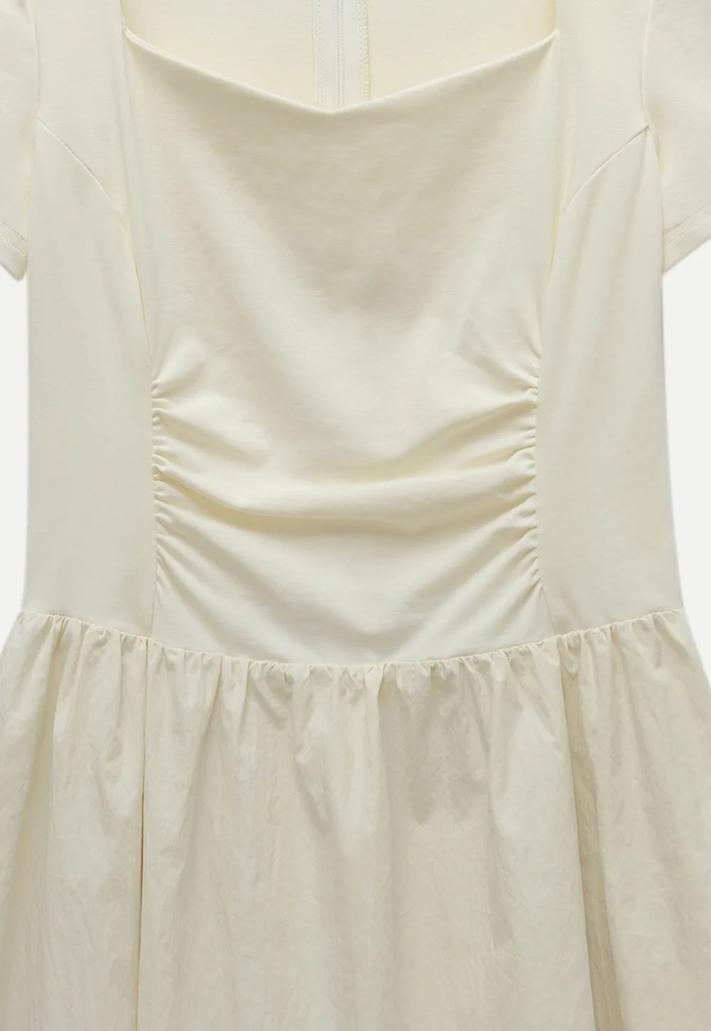 Square Neck Short Sleeve Dress for Women