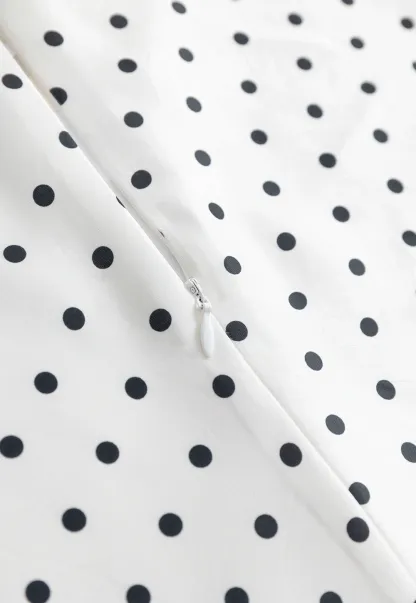 Women’s High Waist Polka Dot A-Line Mini Skirt