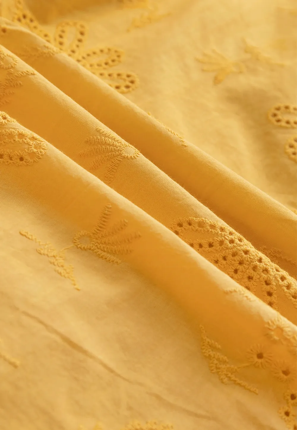 "Women’s Eyelet Embroidered Flutter Sleeve Blouse