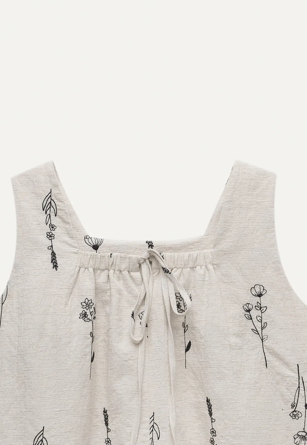 Women’s Floral Tie-Front Tank Top
