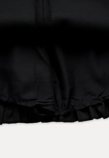 Women's Polka Dot Ruffle Hem A-Line Mini Skirt