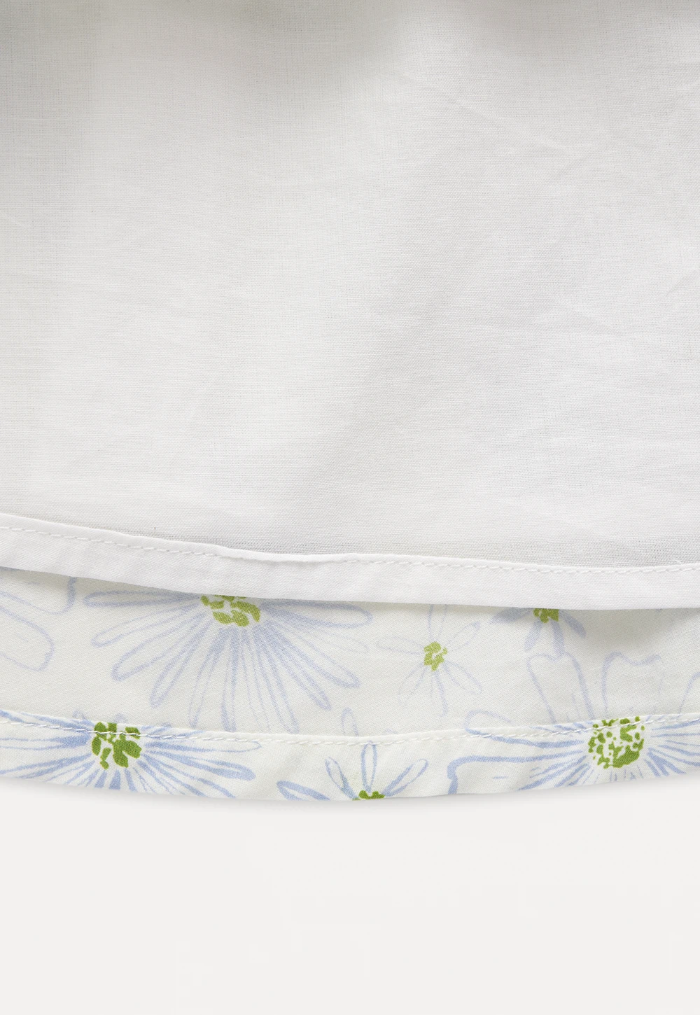 Square Neck Puff Sleeve Daisy Print Dress