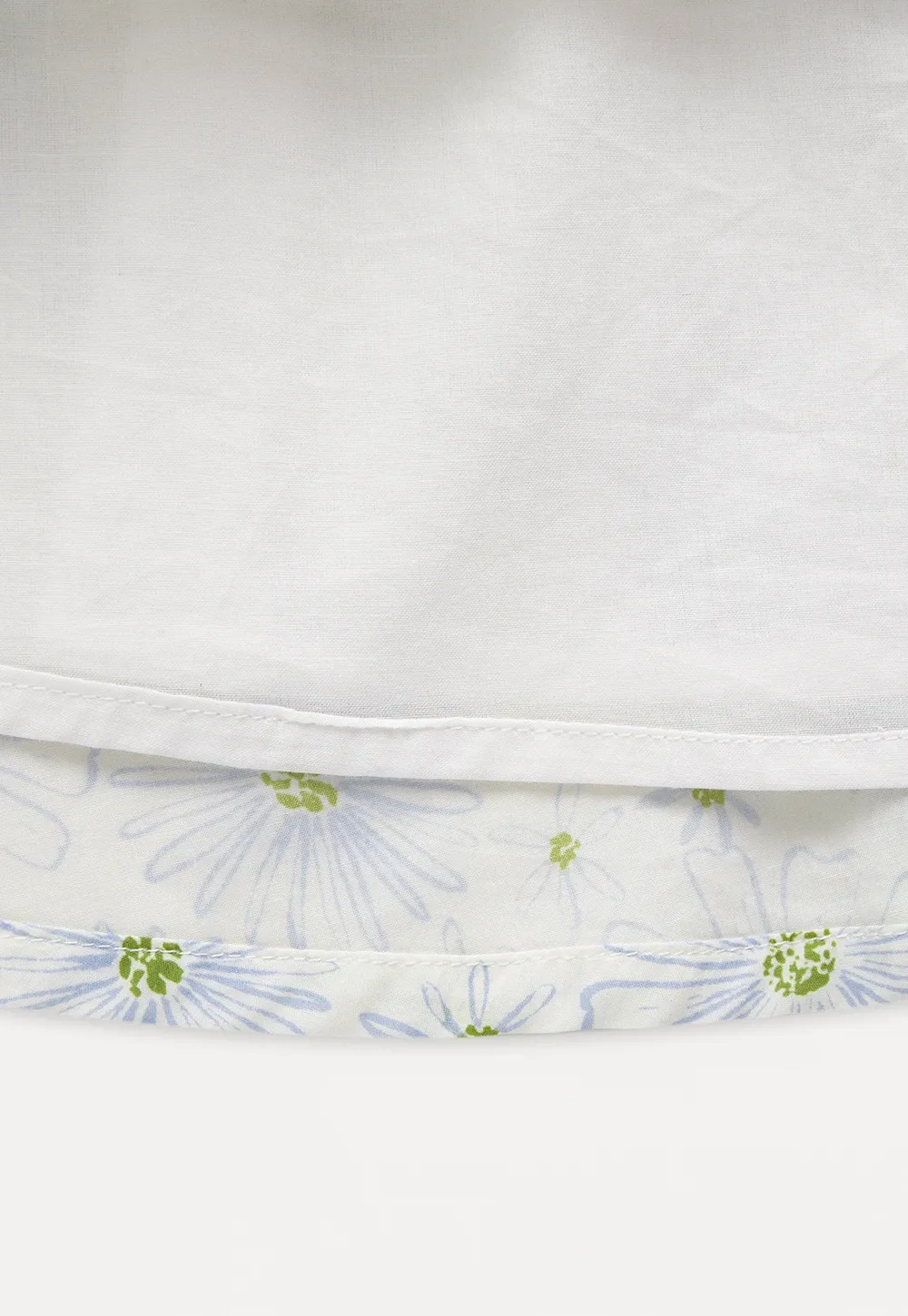 Square Neck Puff Sleeve Daisy Print Dress