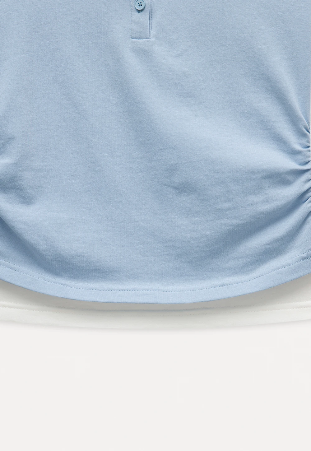 Women’s Slim Fit Button Front Ribbed T-Shirt