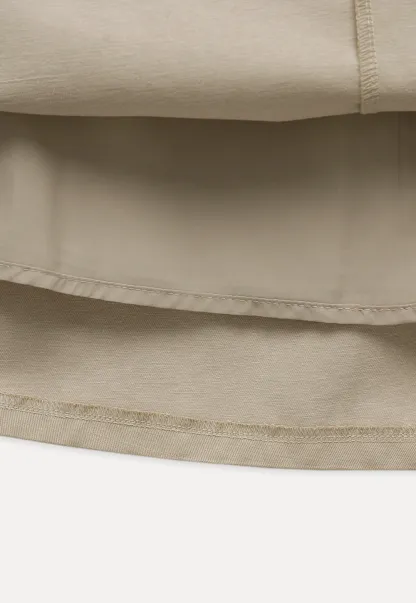 Women's A-Line High Waist Skirt with Pockets