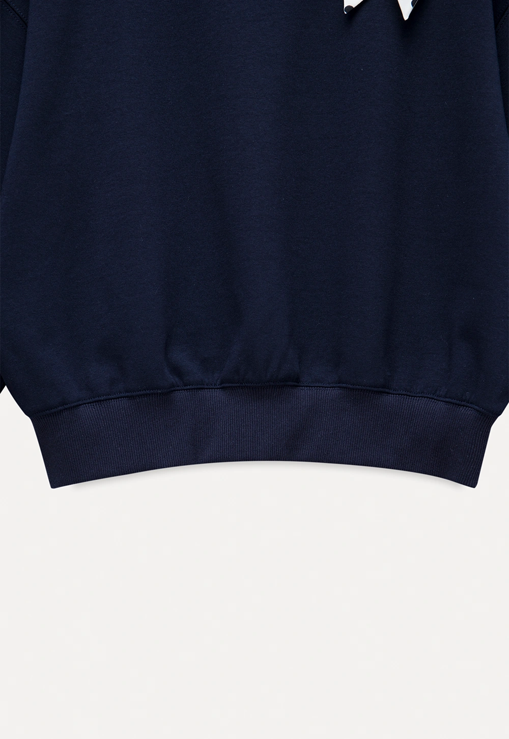 Womens Tie-Front Loose One-Shoulder Sweatshirt