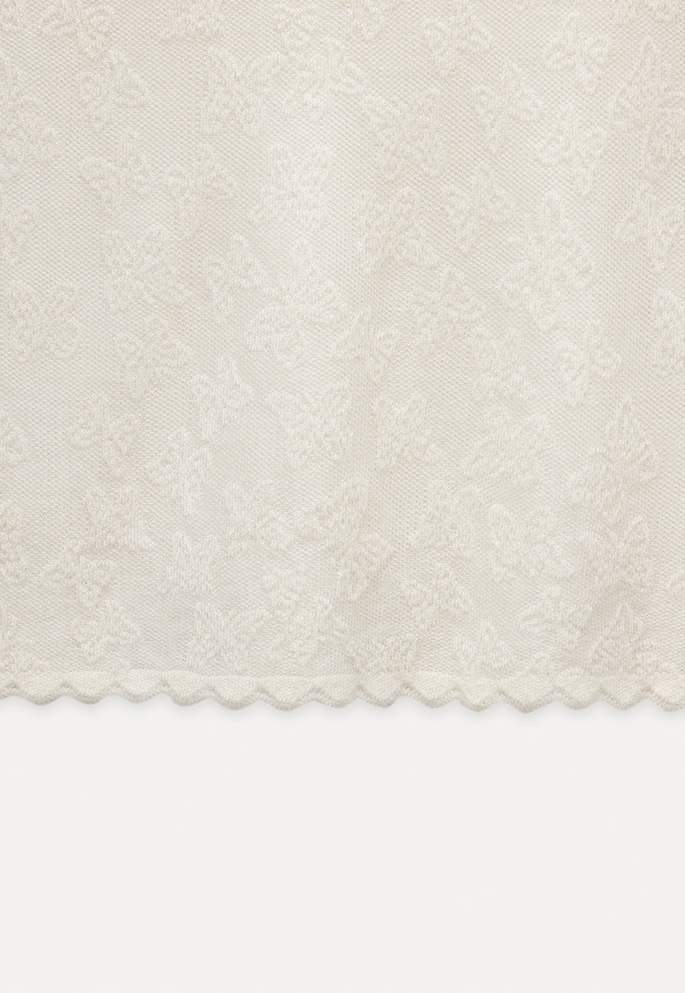 Women’s Sleeveless Lace Top with Scalloped Trim