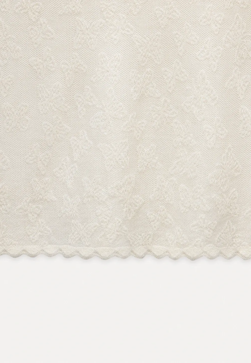 Women’s Sleeveless Lace Top with Scalloped Trim