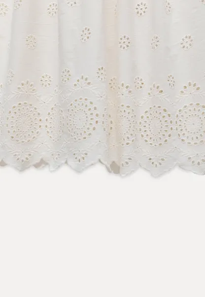 Womens Vintage White Maxi Skirt