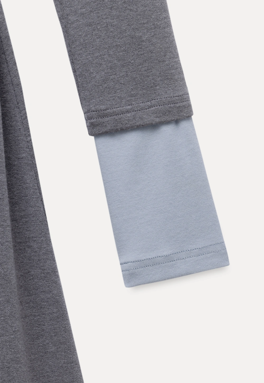 elegant grey long sleeve casual a-line dress