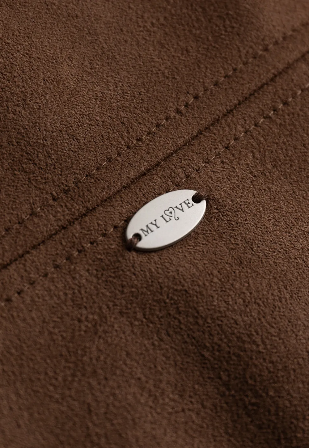 Womens High Waist Suede Mini Skirt