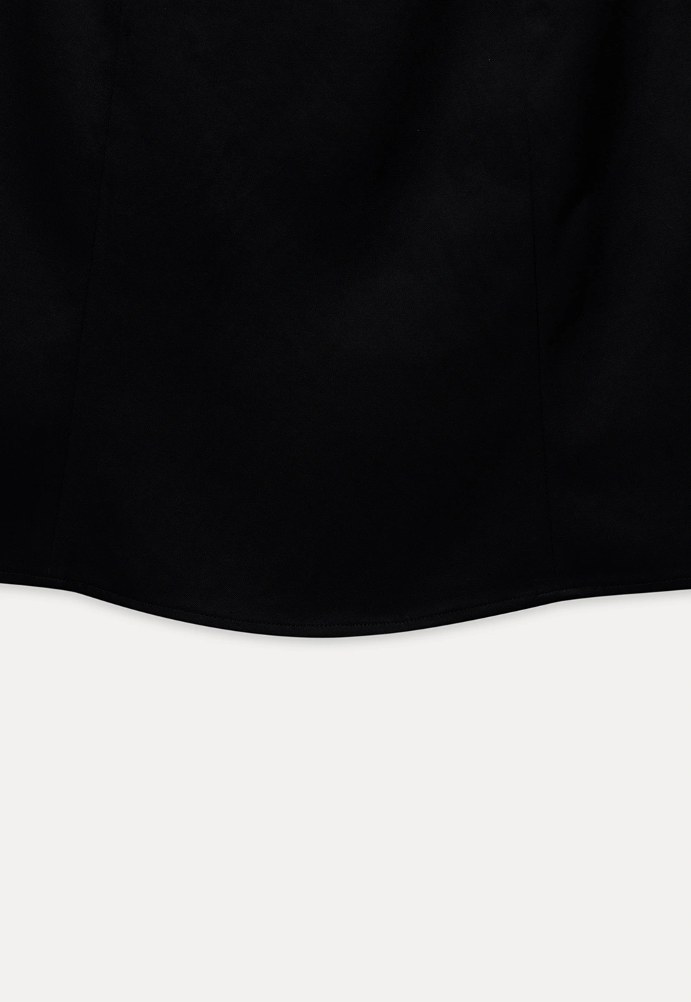 Womens Black High Waist A-Line Mini Skirt