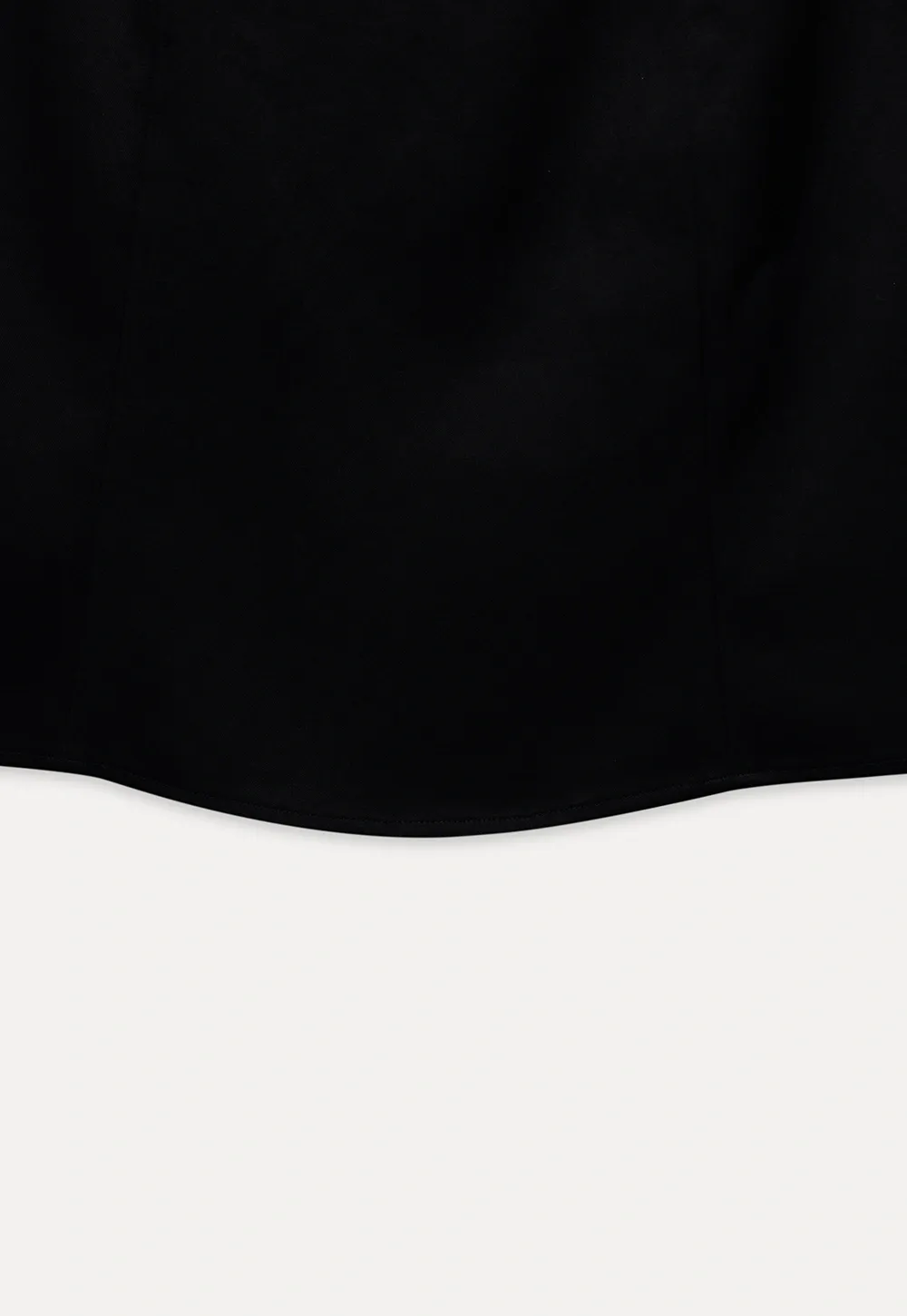 Womens Black High Waist A-Line Mini Skirt