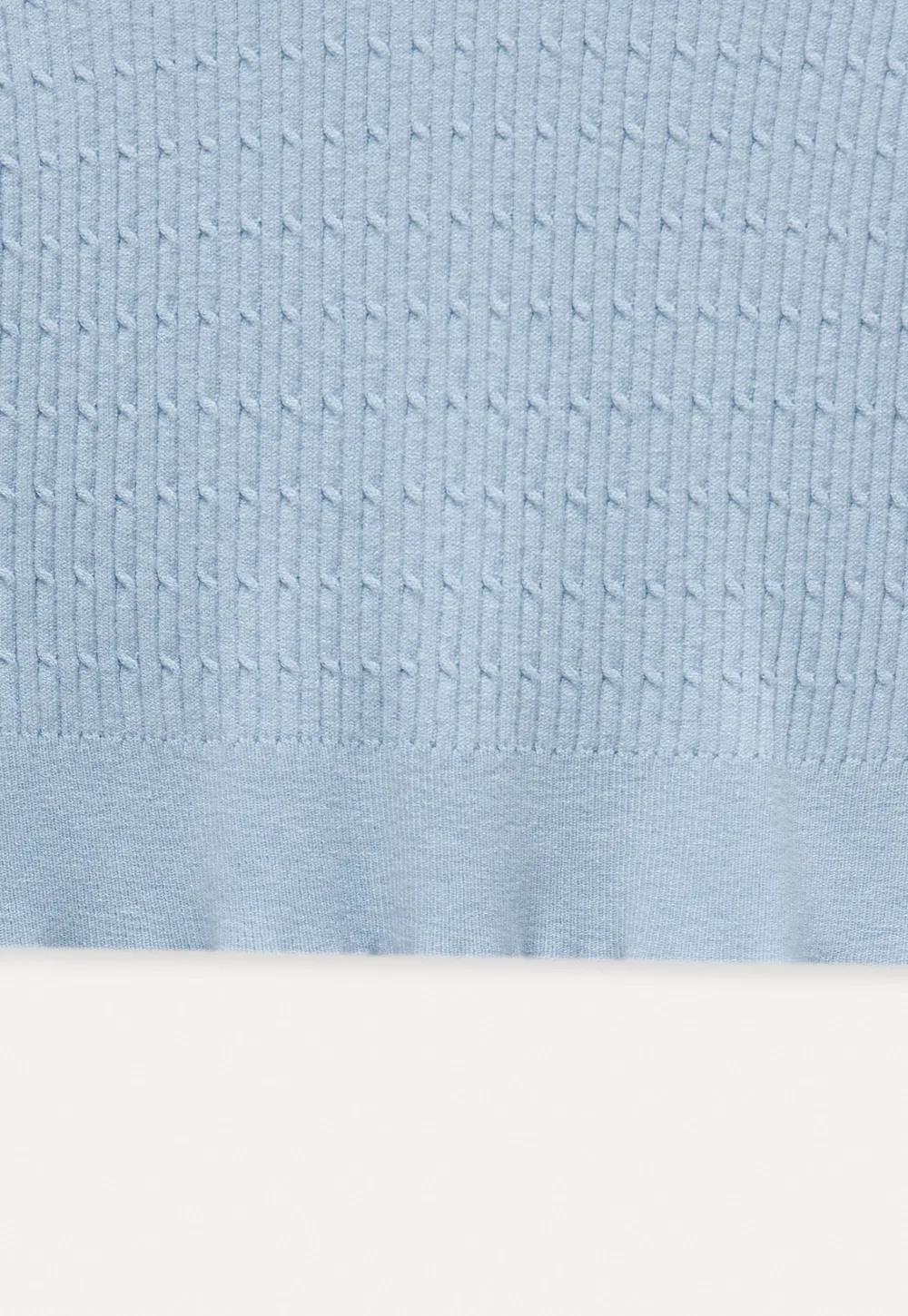 V-Neck Ribbed Knit Top